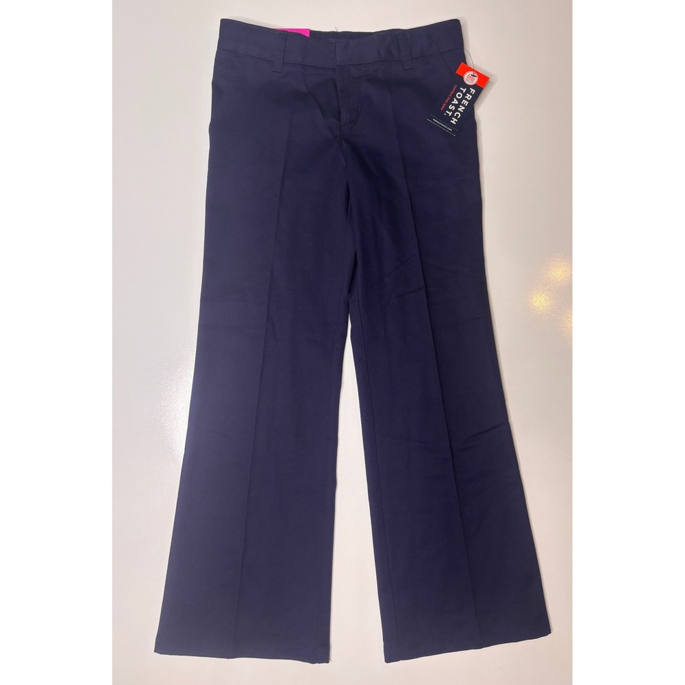 French Toast Girls Navy Blue Pants Adjustable Waist School Trousers Size 10
